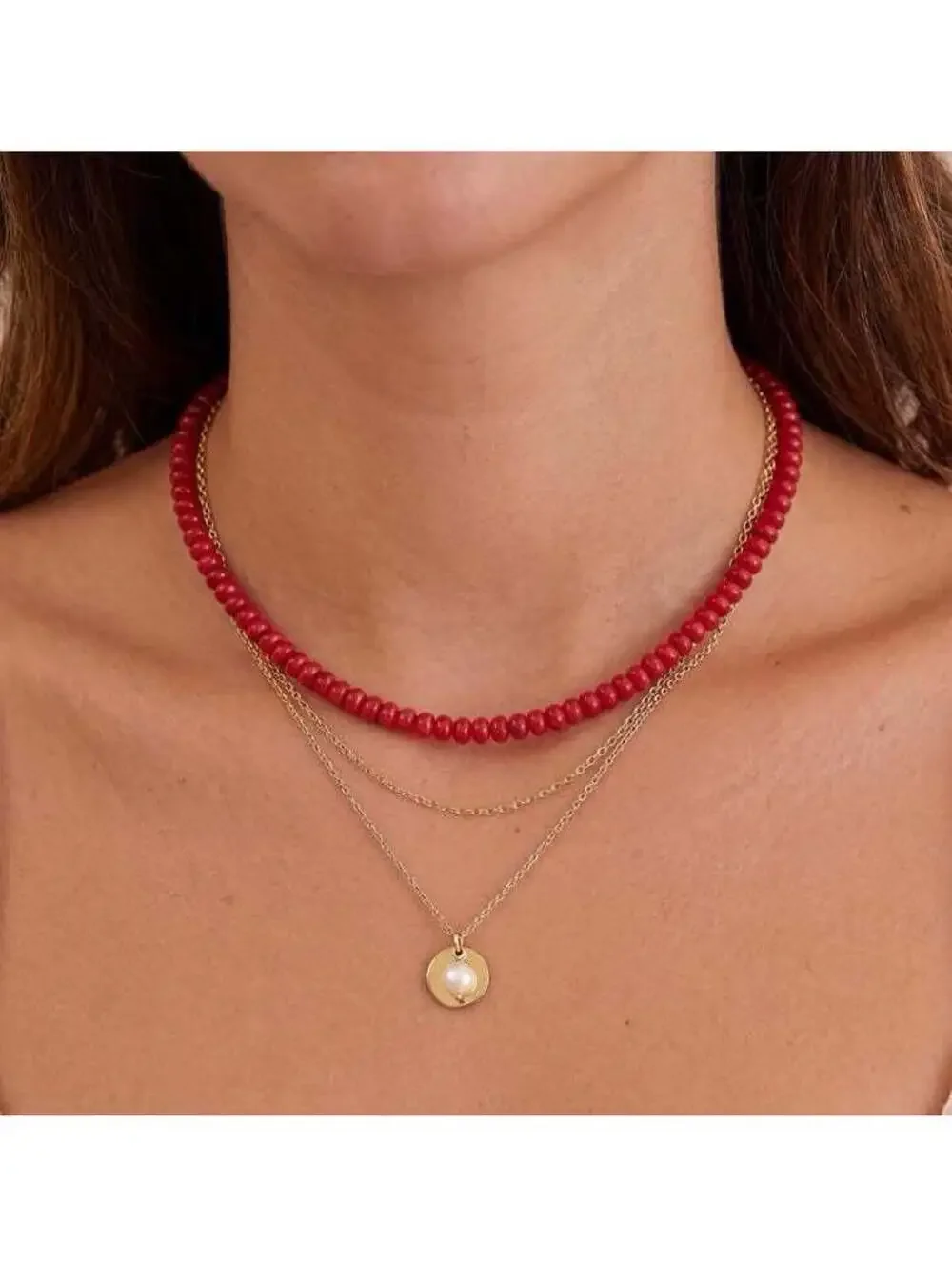 Colorful Stone Beaded Necklace for Women